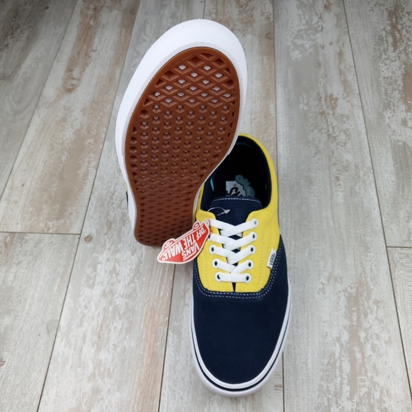 Vans Era Comfycush Suede/Canvas Dress Blues/Yellow - Picture 7 of 9